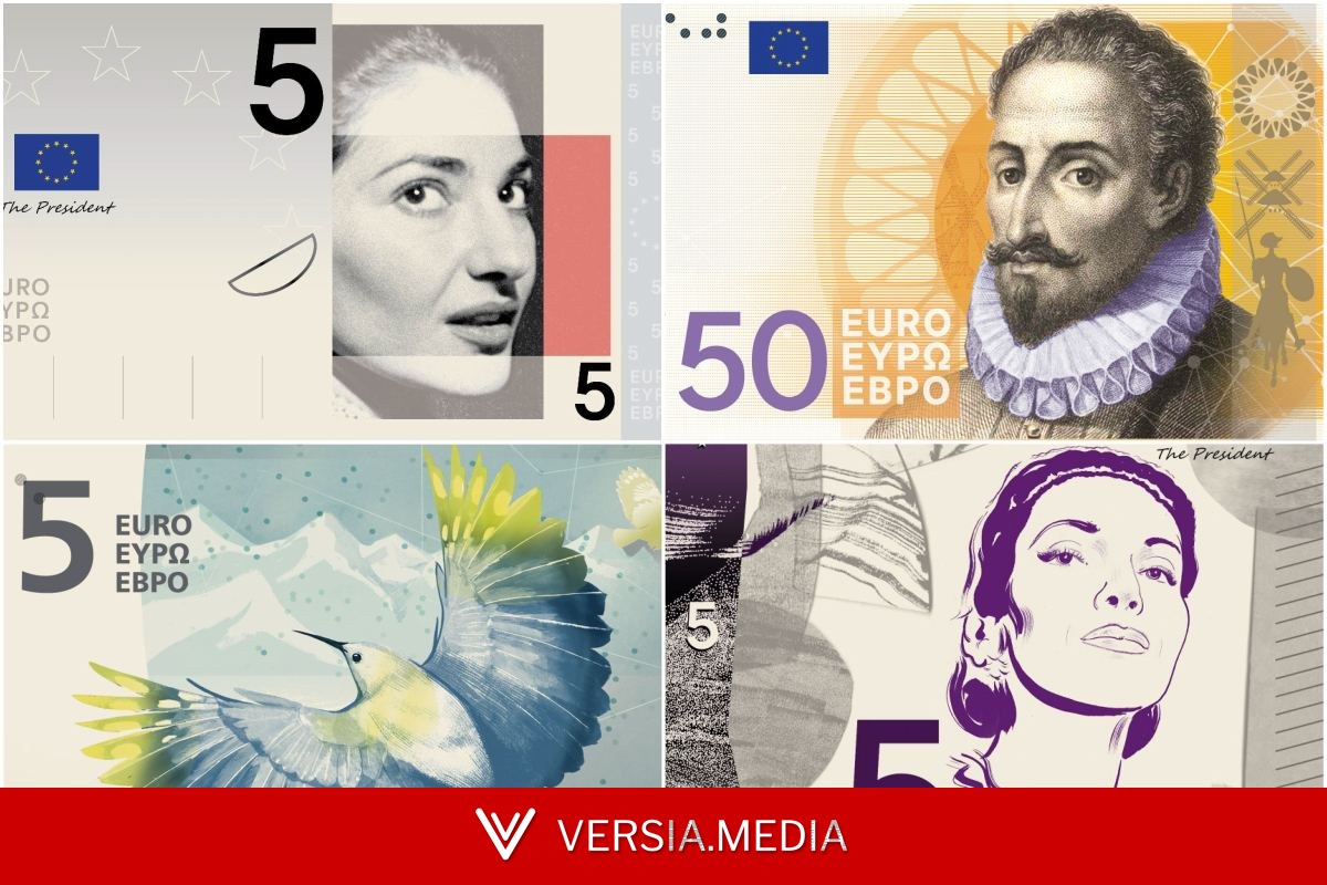 Beethoven, Cervantes o un pájaro: así son los nuevos billetes de euro